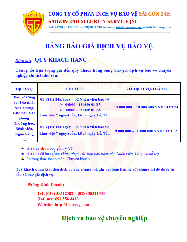 bao gia dich vu bao ve tai phuong cat lai thanh pho ho chi minh