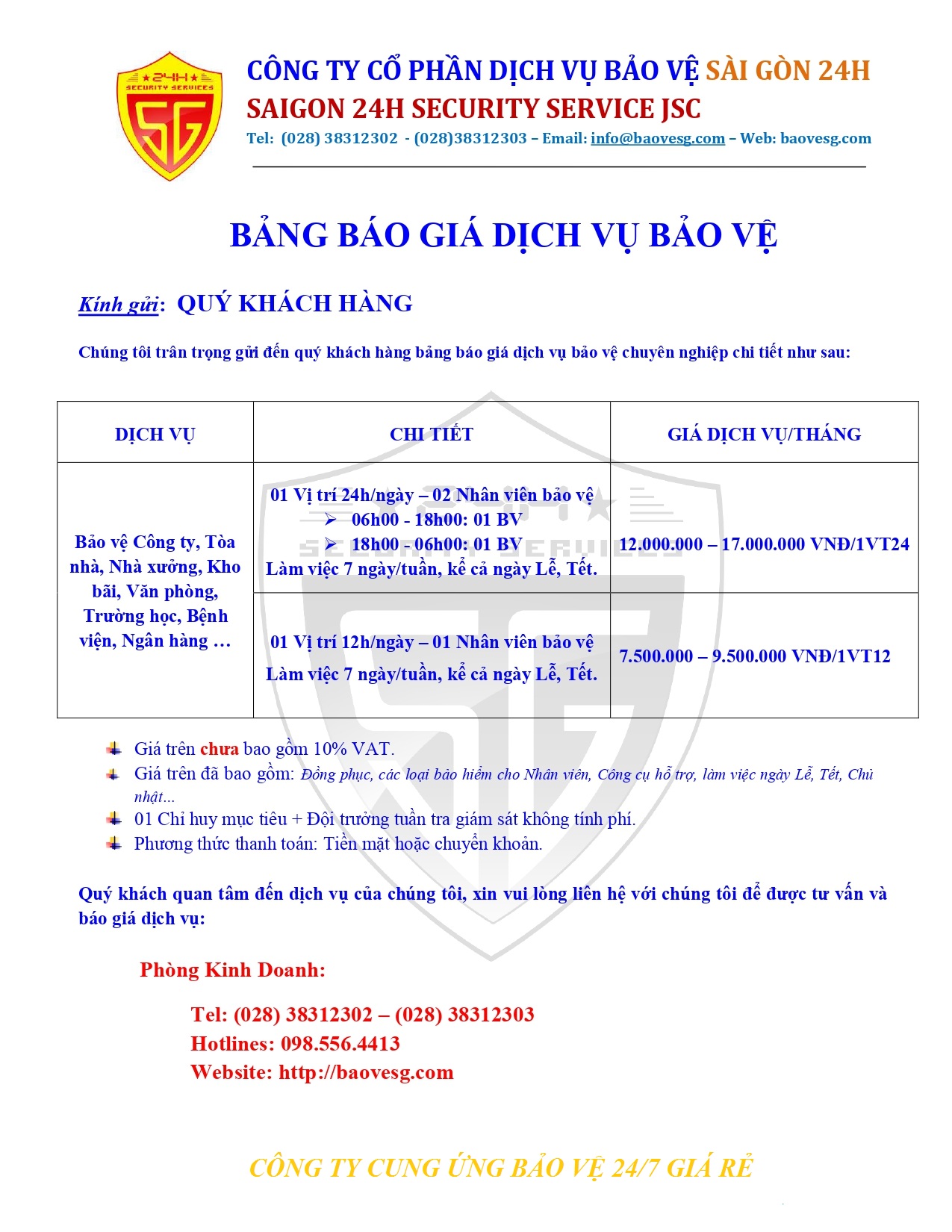 bao ve sai gon 24h   dich vu bao ve o  dong nai